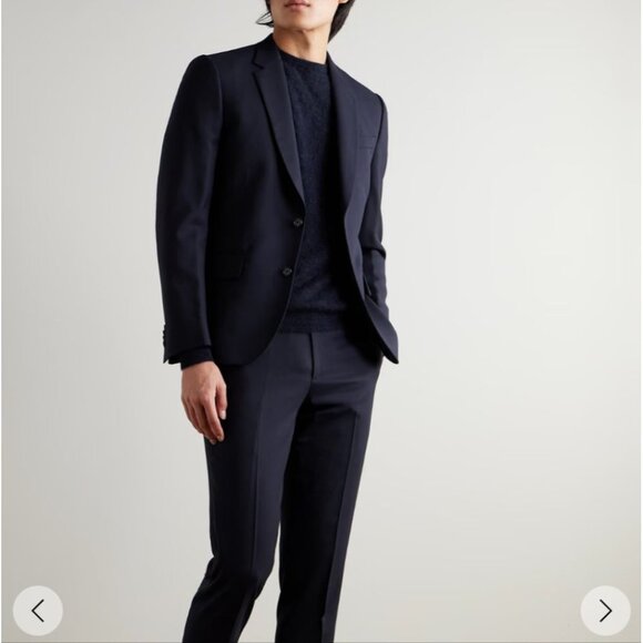 Paul Smith Wool Navy Gingham Unstructured Classic Suit - Size 40 R Like New - Picture 1 of 14